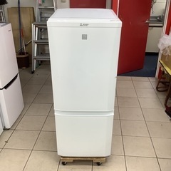 冷蔵庫 三菱 MITSUBISHI MR-P15EA-KW 2016年製 146L美品 小型