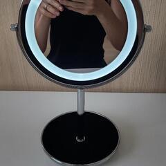 ✿9月6日まで✿ 化粧鏡 卓上 ライト付き