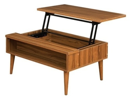 (交渉中)モリーフ  リフトアップテーブル　昇降式テーブル　木製