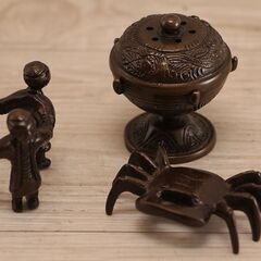 七種蓋置 茶道具　錺師 和雲造 (R2183wY)