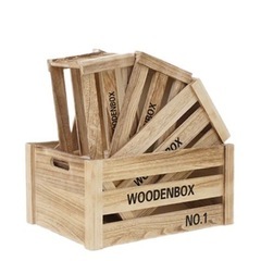 【4個セット】　木製　ボックス　