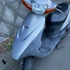 神奈川　原付　レッツ2 実働　サイドスタンド付き　中古バイク車体...