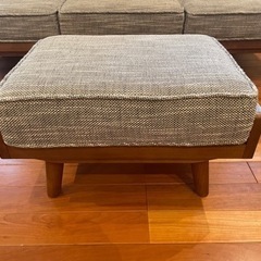 unico 3人掛けソファ　オットマン付き