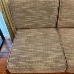 unico 3人掛けソファ　オットマン付き