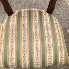 ダイニングチェア 2脚セット ロココ模様 猫脚 イタリア製