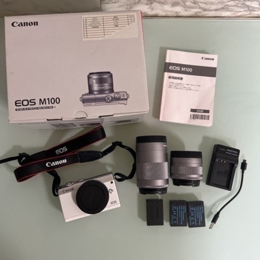 Canon EOS M100 Wズームキット WH pa-bekasi.go.id