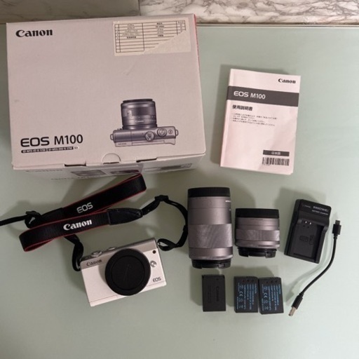 Canon EOS M100 Wズームキット WH - 家具