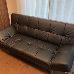 ソファベッド ニトリ製 ブラック