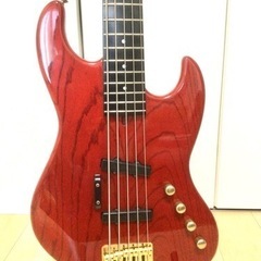 ハイブランド✨MOON ムーン 🌙5弦 エレキベース ✨JJ5赤 レッド  希少 逸品 ☆