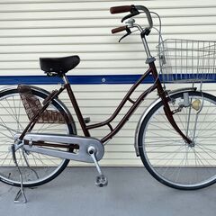 リサイクル自転車(2208-005)　ファミリーサイクル　２６インチ