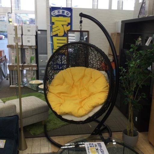 【✨揺れる心地よさGood❗️オシャレ❗️✨スタンド付きタイプ❗️✨】定価¥68,900  ハンギングチェア  リビング   吊り下げ椅子  ハンモック椅子  リビング   チェア  椅子