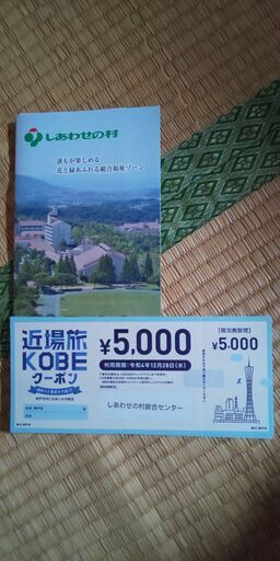 その２神戸市 近場旅 クーポン １万円分 KOBE しあわせの村 旅行券 ホテル