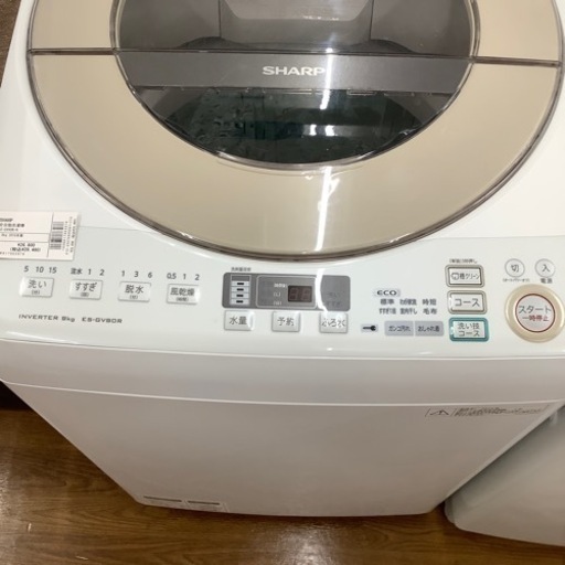 SHARP シャープ 全自動洗濯機 ES-GV90R-N 2016年製【トレファク 川越店】