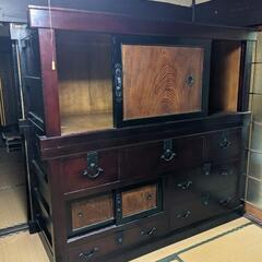 アンティーク 水屋箪笥 時代箪笥 和箪笥 茶箪笥 箪笥 骨董 古家具 古民家