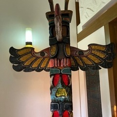 古犬山焼】雲錦手色絵茶碗飯碗5客揃 希少-トーテムポール