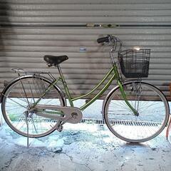 自転車中古 MARUKIN keymest 内装3段変速 ステンレスカゴ鍵付き タイヤ