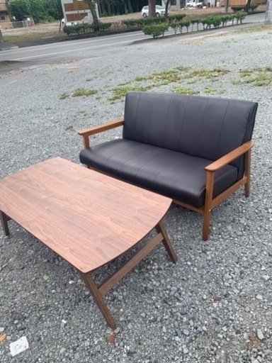 美品　ソファー・引き出し付きローテーブル