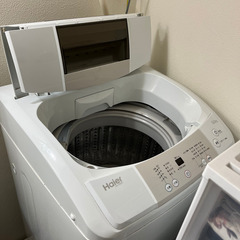 【美品】6.0kg洗濯機 ハイアール/Haier ホワイト 20...