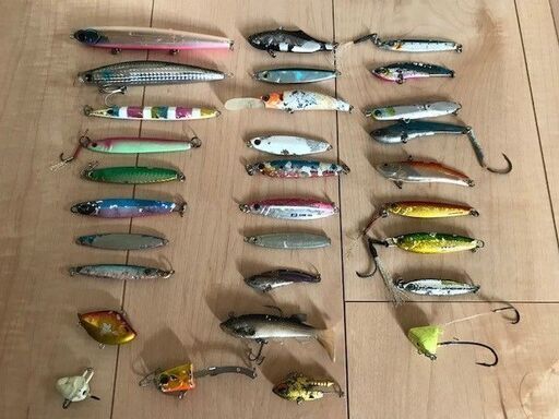 ルアー追加）ロッドケース、パッカン、エギ等釣り道具一式