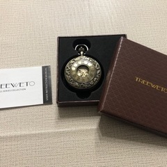 【2000円】TREEWETO 懐中時計 チェーン付 