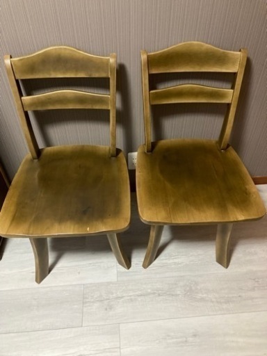 飛騨家具　シックな肘なし回転チェア　配送可能地域あり