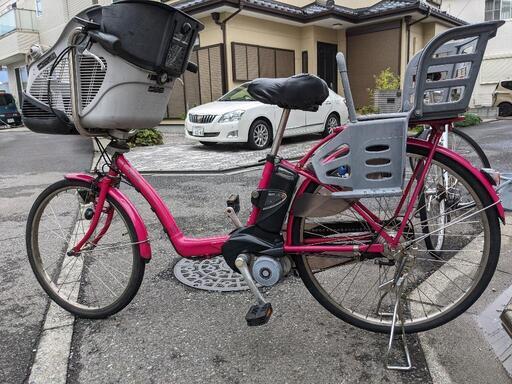 子供乗せ3人乗り自転車　パナソニック　ギュット (BE-ENM633M)　内装3段　美品　充電器あり　狭山市引取限定
