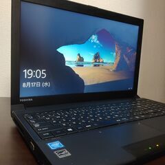 東芝 3世代CPU搭載 高速SSD120G搭載 メモリ4G CD/DVD/読み書き Wifi対応