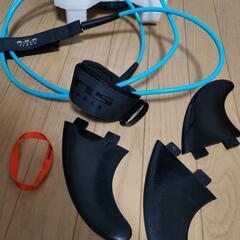 ファンボード7\'4. SCELL ハードケース　リーシュコード　フィン　ニットケ