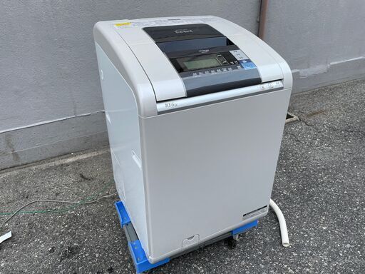 全自動 電気 洗濯機 Hitachi BW-D10SV 10kg 日立 2013年製 幅650x奥行645x高さ1,040(mm) 乾燥機