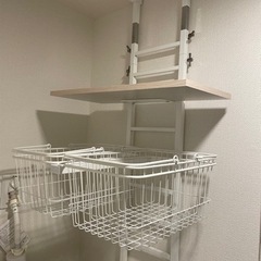 高さ調整可能な壁付けの洗濯棚（決定しました。受け渡し待ち）