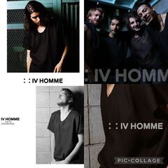 【新品未使用受付中】IV HOMME　トップス　麻100％Tシャツ