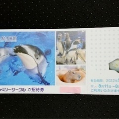 新江ノ島水族館 入館招待券チケット 1枚  9月30日迄有効