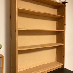 木製の本棚（解体済み、組み立て必要） - 稲城市