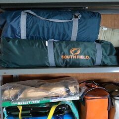 キャンプ用品一式　発動機　テント　照明他