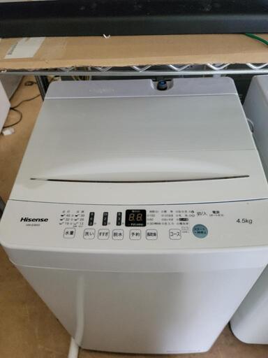 新商品】2021年製 ハイセンス 4.5kg洗濯機 HW-E4503 リサイクル 