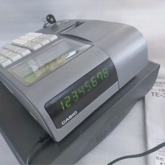 CASIO　レジスター　TE-300中古品　シルバー　設定無料　477