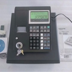 CASIO　レジスター　TE-300中古品　ドロア分離　設定無料　ブラック　84