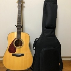 ヤマハアコースティックギター　レフティ　DW-8L 美品　ギグバック付