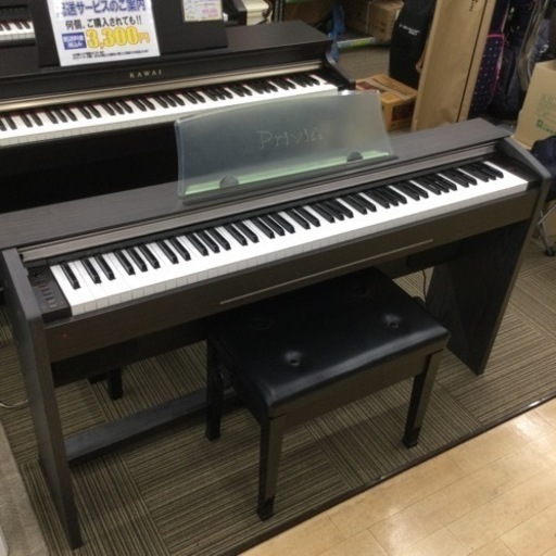 【✨便利な録音機能付き✨】定価¥57,600 CASIO カシオ 電子ピアノ PX-720 Privia プリヴィア 2007年製 88鍵盤 椅子付き 楽器