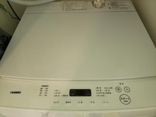 全自動電気洗濯機 2021年 TWINBIRD ツインバード wm-ec55 5.5kg 保証書あり