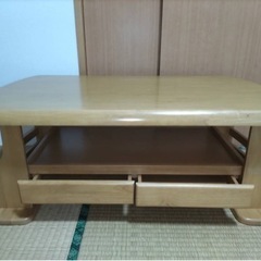【ネット決済】引き出し付　ローテーブル　マルキン家具