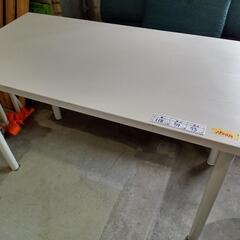 【NITORI】テーブル　ホワイト　幅118cm　クリーニング済...