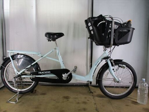 C136★限定特価！！子乗せ３人乗り対応★マルイシ　フラッカーズ★中古自転車 【ライトブルー　20インチ 】