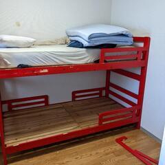 2段ベッド 子供用 スノコ 階段付き