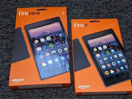 【新品】Amazonタブレット Fire HD8・Fire7 二台セット（旧型）