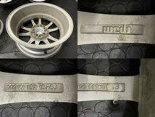 Weds G.Mach ウェッズ ジーマーチ 社外ホイール 15インチ 4本 6J5HPCD100+43 プリウス等　(VHV431MY) クレジットカード QRコード決済可能 Weds G.Mach ウェッズ ジーマーチ 社外ホイール 15インチ 4本