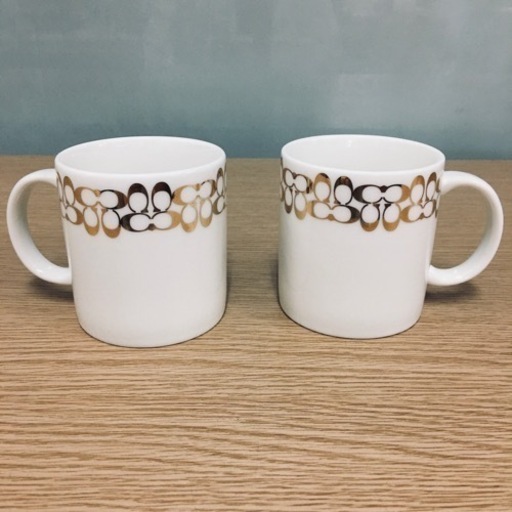 取引場所　南観音　2208-466   コーチ　マグカップペアセット