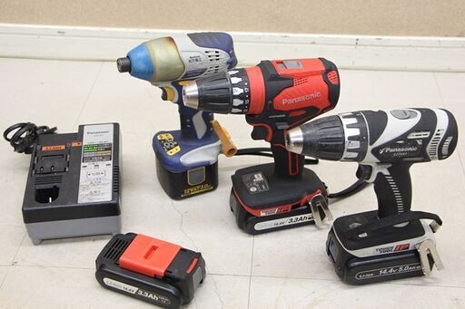 Panasonic National インパクトドライバー ドリルドライバー セット EZ7441 EZ74A3 EZ7202 (D4534sanyY)