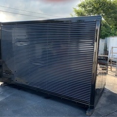 No.640 アルミバン 2ｔ 車  アルミ 箱 バイク 倉庫 トラック コンテナ 米 保管庫 物置 DIY