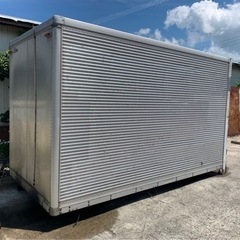 No.641 アルミバン 2ｔ 車  アルミ 箱 バイク 倉庫 トラック コンテナ 米 保管庫 物置 DIY